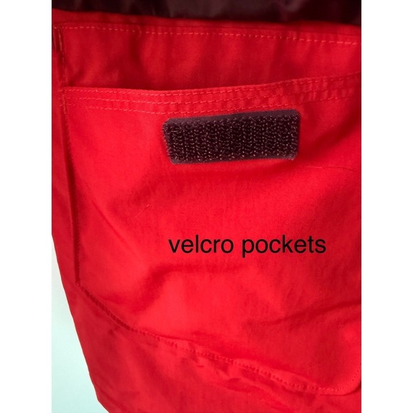 Lands End Kids Squall Jacket Red Burgundy Waterproof Hooded Size XL 18-20 - Picture 9 of 11